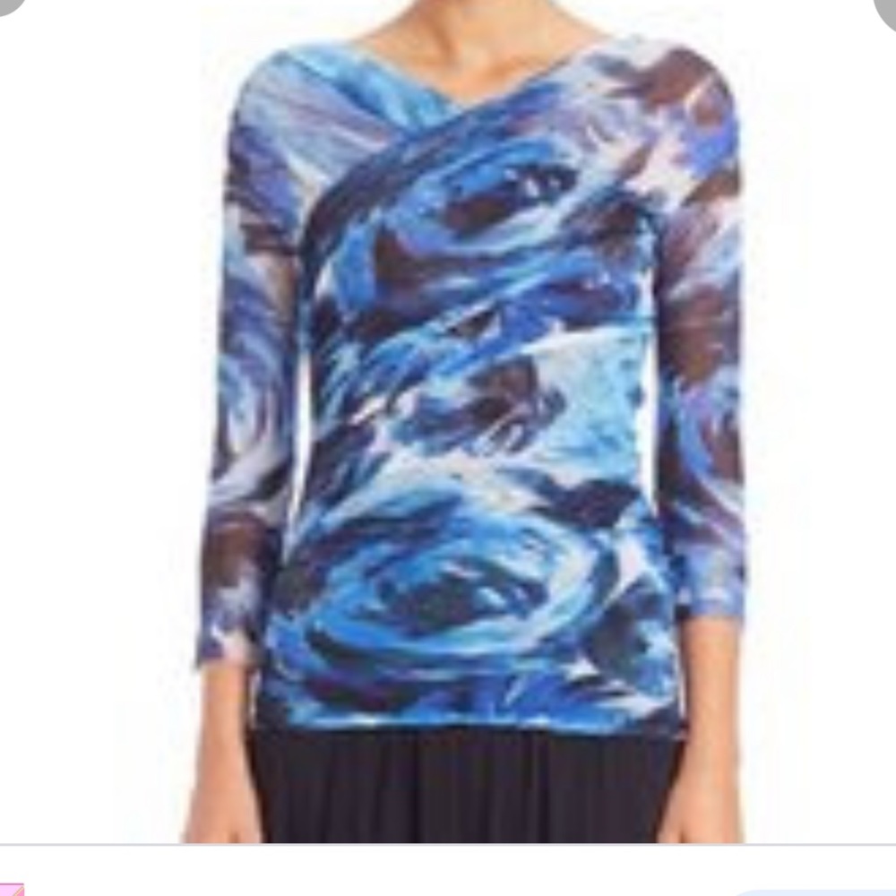 Fuzzi Blue Rose Print Oltremare - XS